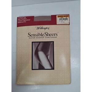 Worthington Sensible Sheers Pantihose Queen Short Sand 40 Super Shaper NEW